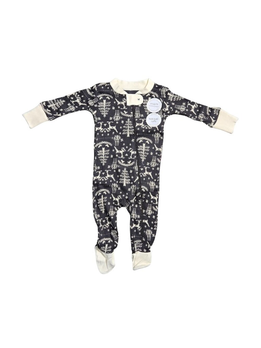 NWT | Burt's Bees Baby Organic Cotton Holiday Family Jammies | 0-3M